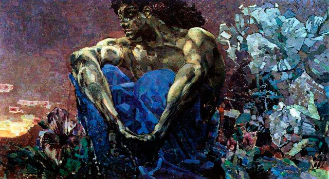 Михаил Врубель. "Демон сидящий", 1890