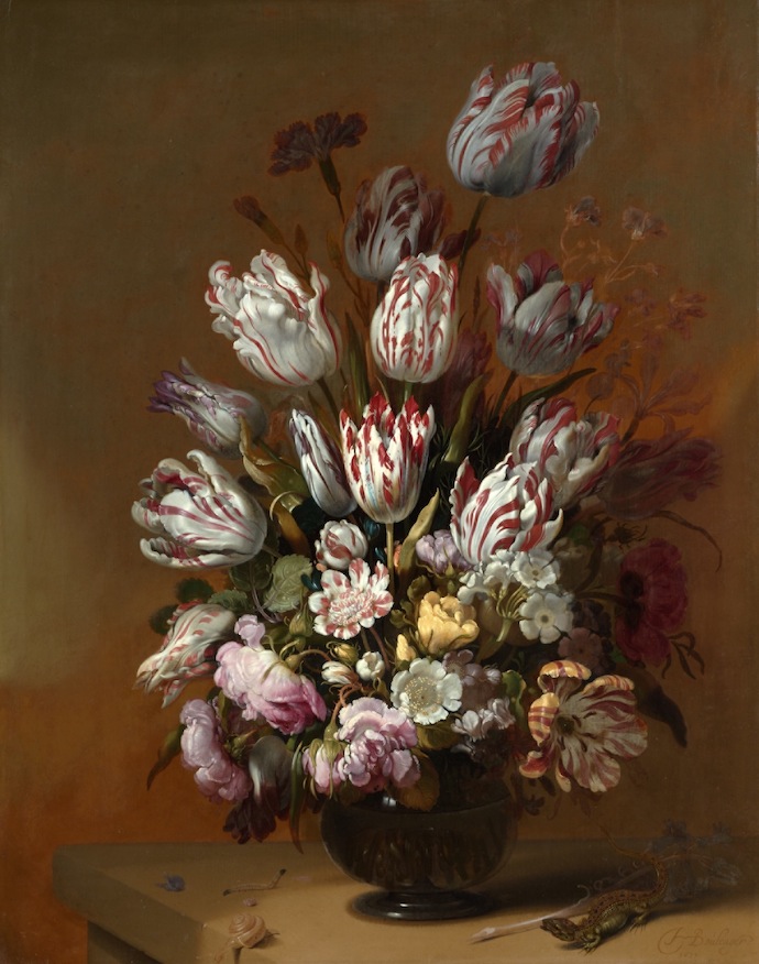 Ханс Болоньер. "Натюрморт с цветами", 1639