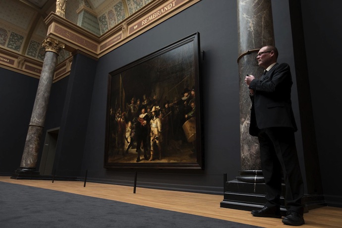 Картина Рембрандта "Ночной дозор" в Рейксмюзеум