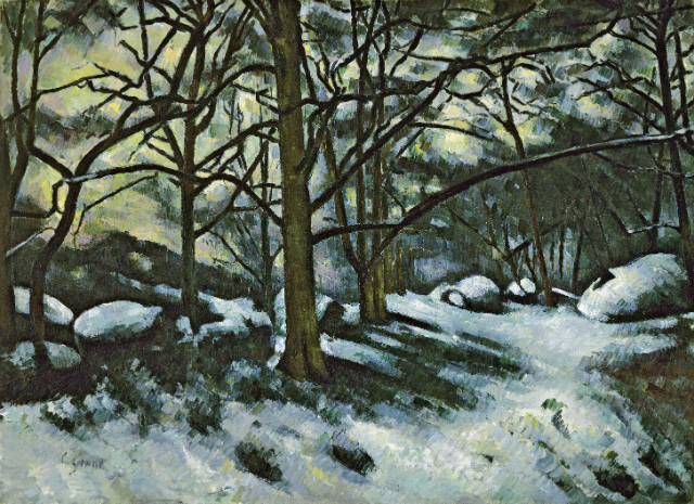 Поль Сезанн. "Тающий снег, Фонтанбло" (Melting Snow, Fontanbleu), 1879-1880