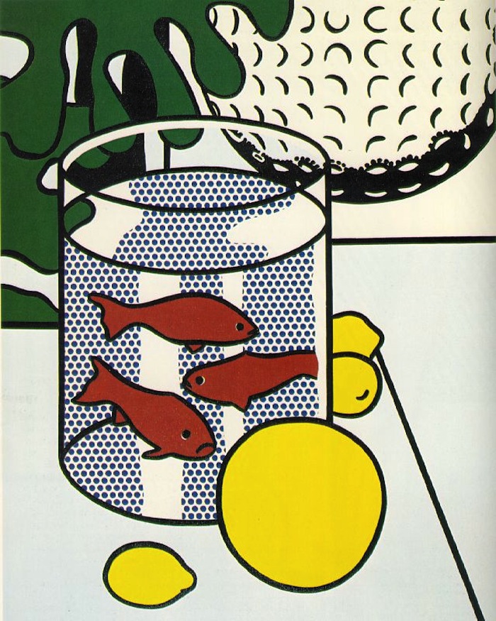 Рой Лихтенштейн. Still Life with Goldfish, 1972