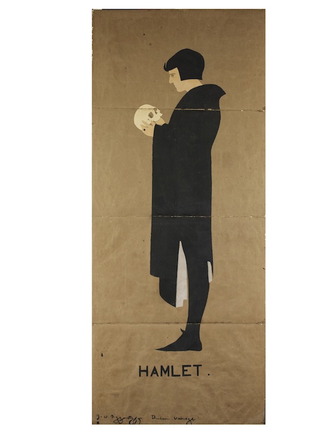 Рекламный постер к спектаклю "Гамлет", 1894