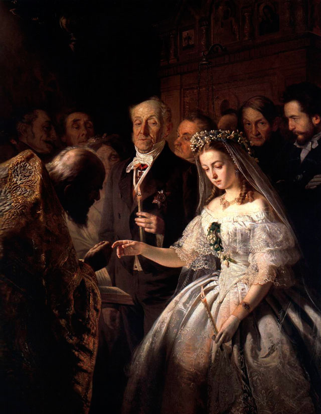 Василий Пукирев. "Неравный брак", 1862 год