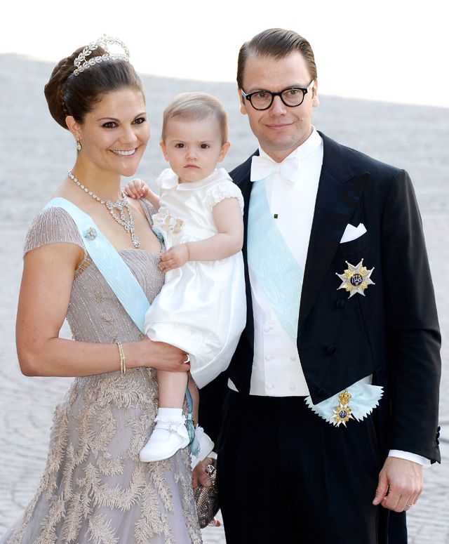Crown Princess Victoria of Sweden, Princess Estelle of Sweden and Prince Daniel of Sweden, 2013