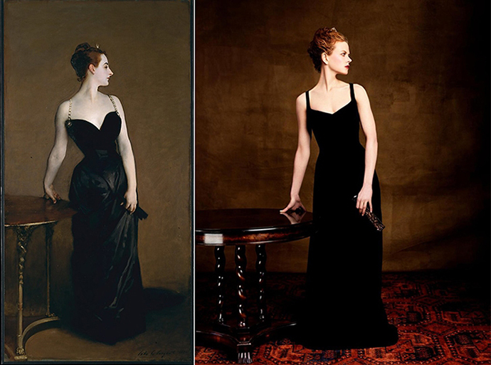 Стивен Майзель, Vogue, 1999 и Джон Сингер Сарджент, 1883-1884, "Мадам X"