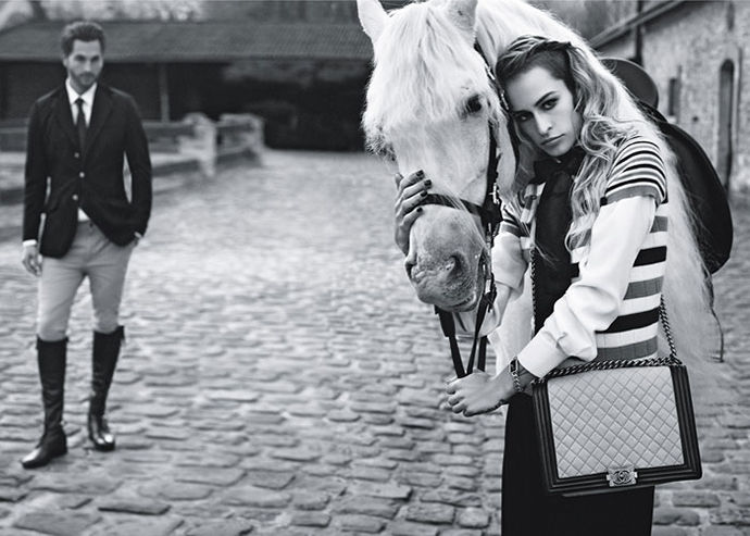 Элис Деллал для рекламной компании Chanel