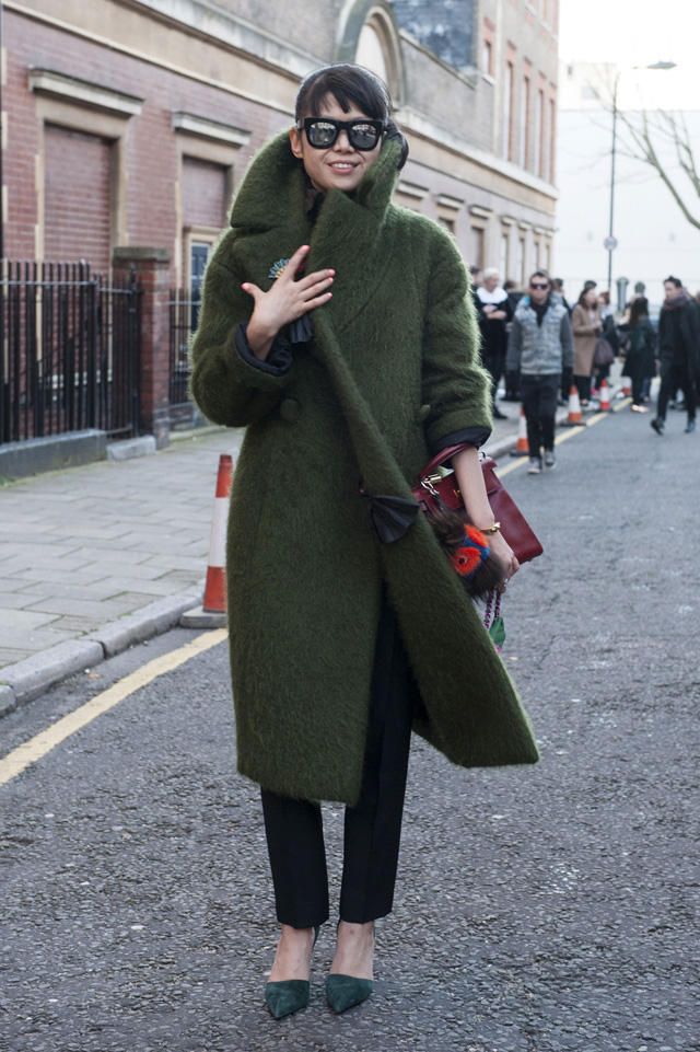 London Fashion Week A / W 2014: estilo de rua. Parte I (10 fotos)