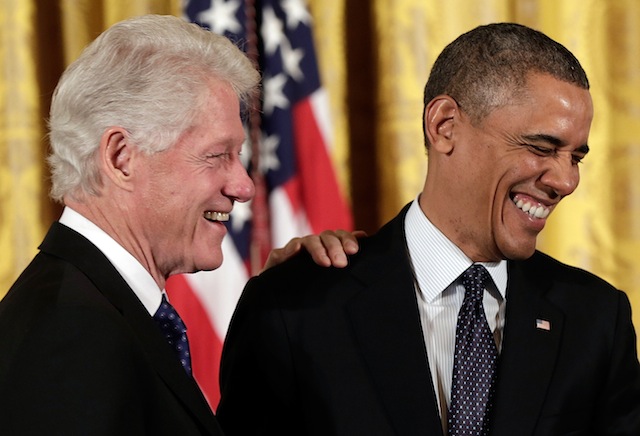 Билл Клинтон и Барак Обама