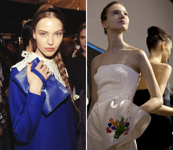 Саша Лусс за кулисами показов Valentino и Dior