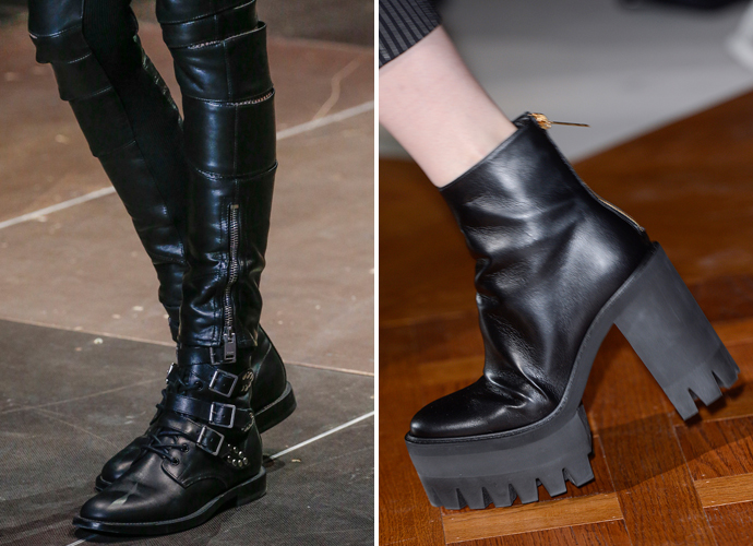 Тяжелые ботинки: Saint Laurent и Stella McCartney