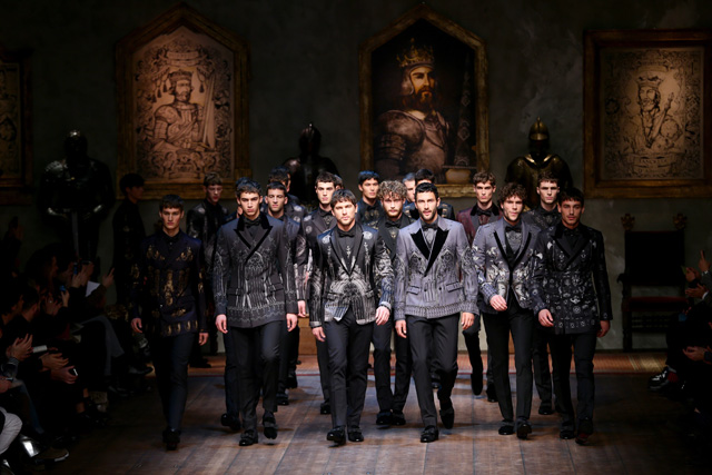 Неделя мужской моды в Милане: показ Dolce&Gabbana, осень-зима 2014