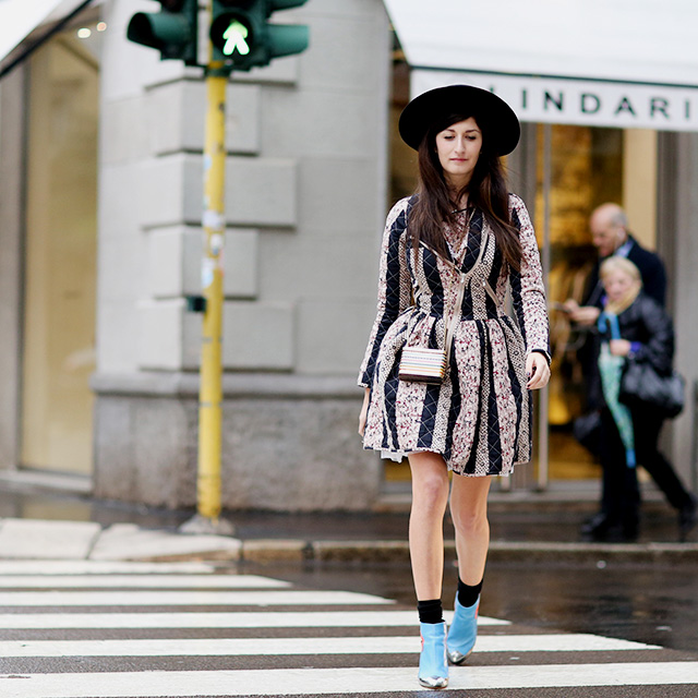 Неделя моды в Милане A/W 2014: street style. Часть I
