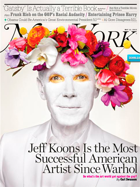 Джефф Кунс на обложке New York Mag