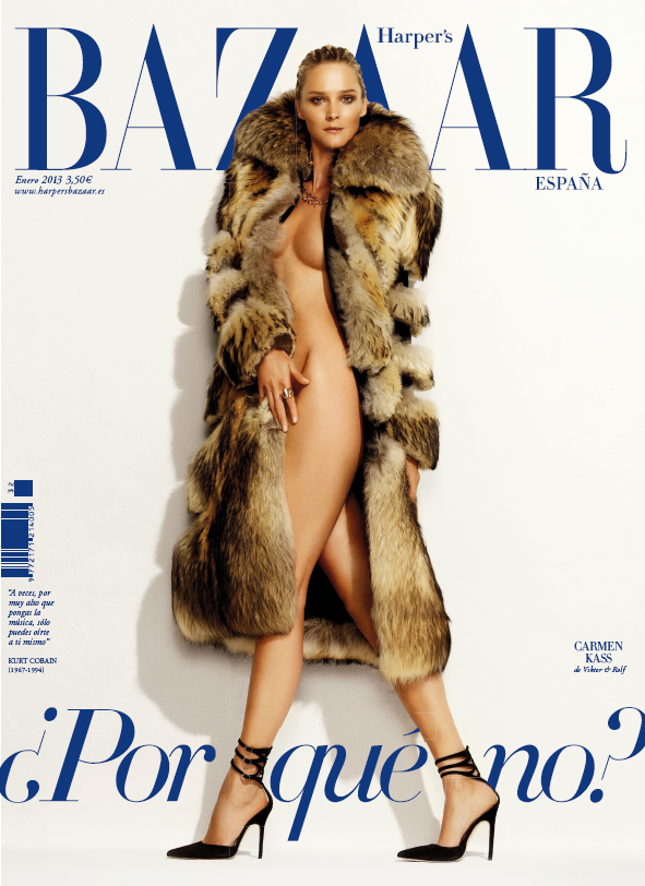 Январская обложка Harper's Bazaar Spain