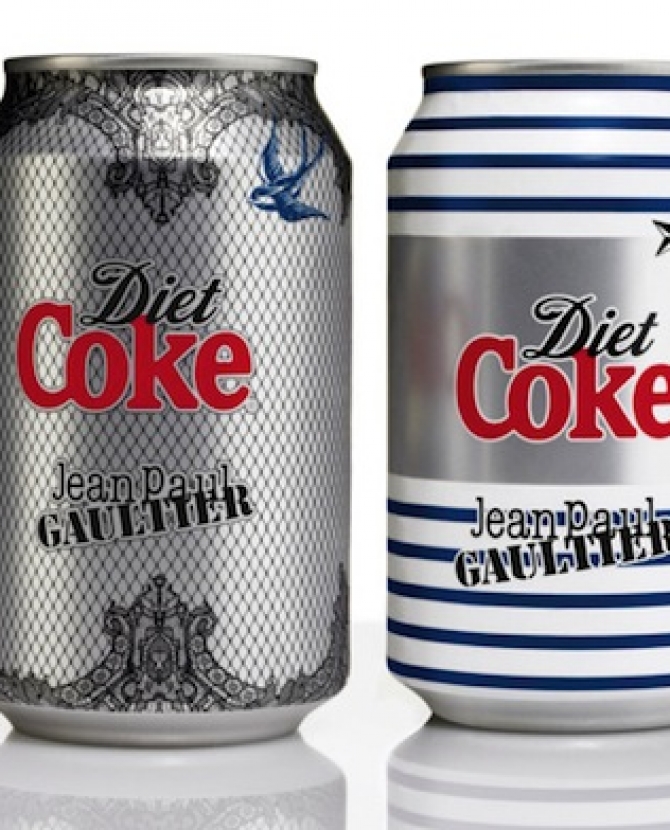 Готье представил новые банки Diet Coke