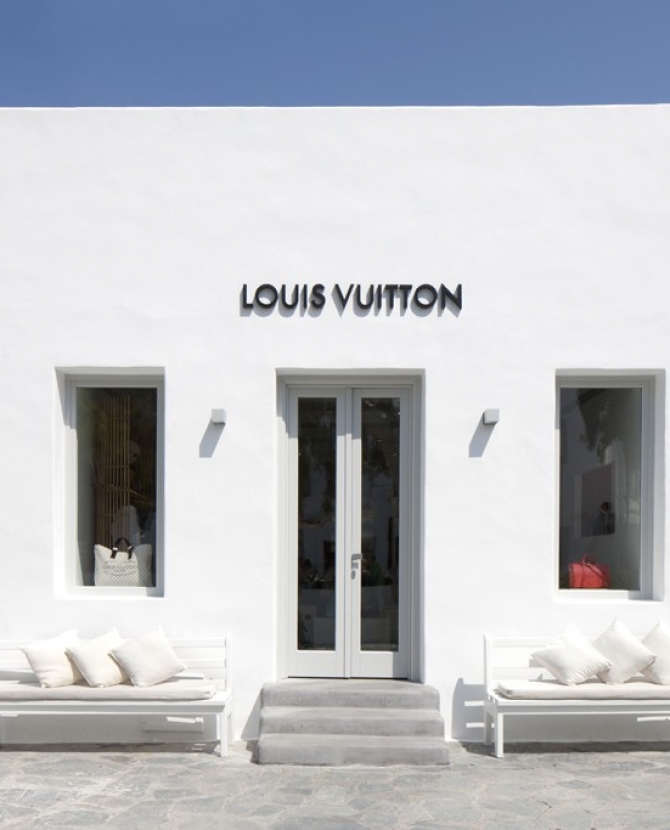 Pop-up shop Louis Vuitton на Миконосе