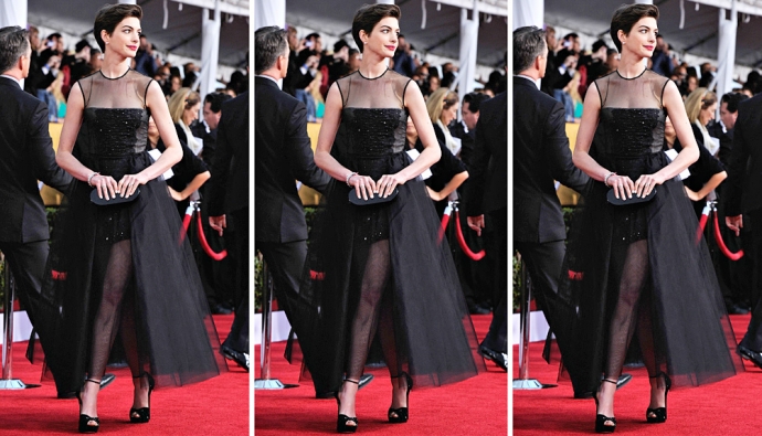 Look of the Day: Энн Хэтэуэй в Giambattista Valli Couture