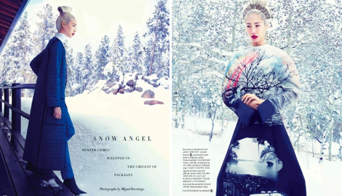 "Снежный ангел" в Harper's Bazaar US