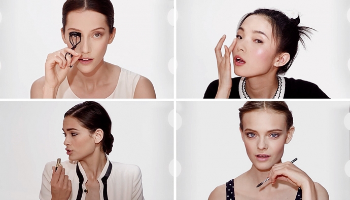 Модели в видеоролике Chanel Makeup