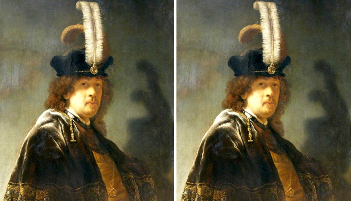 Автопортрет Рембрандта открыт в Англии
