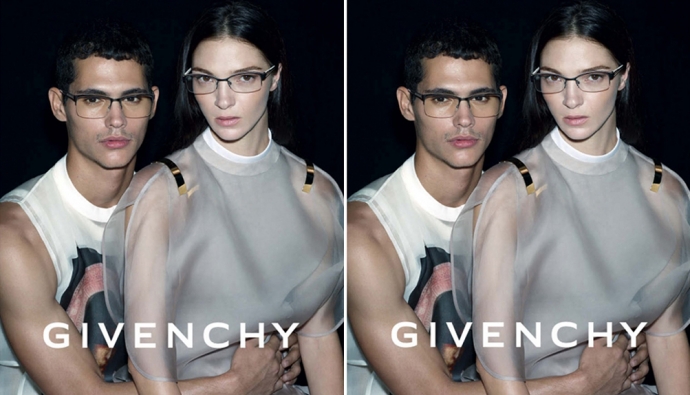 Первый кадр рекламной кампании оптики Givenchy