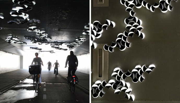 Transit Mantra: световая инсталляция в тоннеле Эйндховена