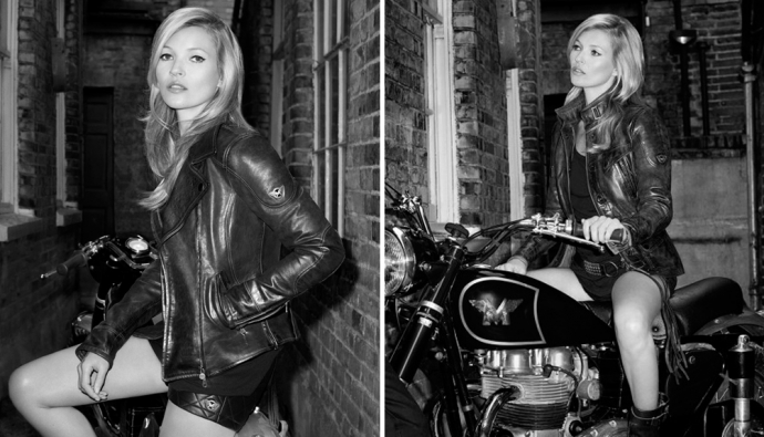 Кейт Мосс в кампании мотоциклов Matchless