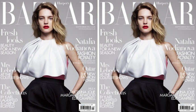 Наталья Водянова на обложке Harper's Bazaar UK