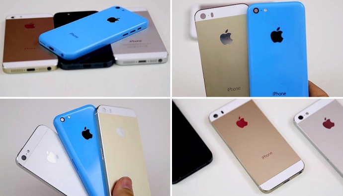 Золотой iPhone 5S и бюджетный iPhone 5С в деталях