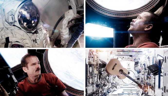 Астронавт записал видео на песню Дэвида Боуи