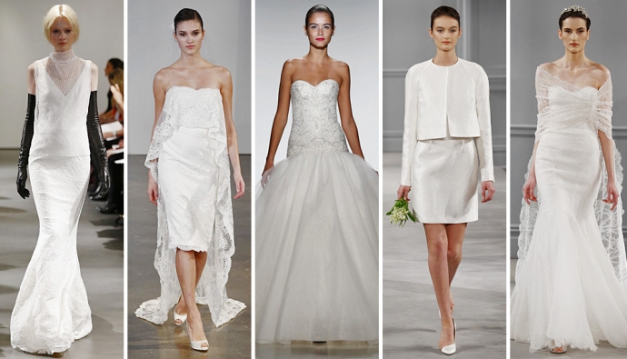 Лучшие платья со свадебной недели моды в Нью-Йорке