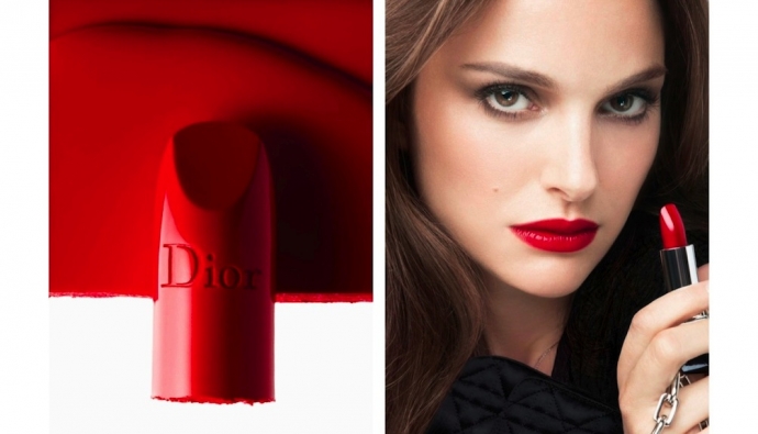 Натали Портман в рекламе Rouge Dior