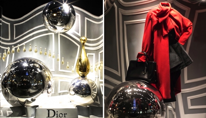 Витрина Dior в универмаге Saks на Пятой Авеню