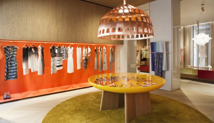 Обновленный дизайн бутика Missoni в Милане