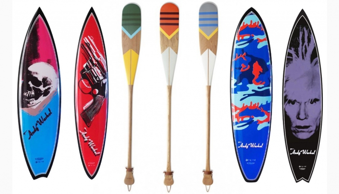 Спортивные выходные: дизайнерские весла и серфборды
