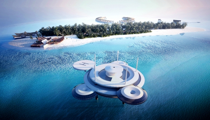 Первый в мире подводный отель Water Discus