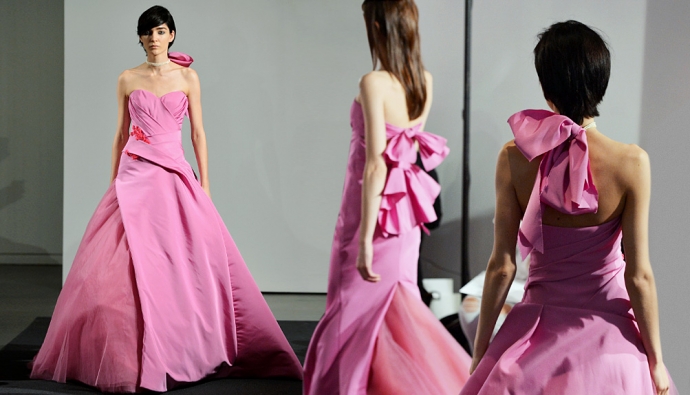 Розовая свадебная коллекция Веры Вонг