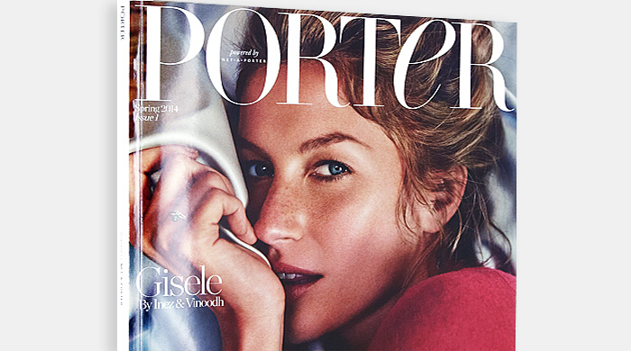 Жизель Бундхен на обложке первого номера Porter