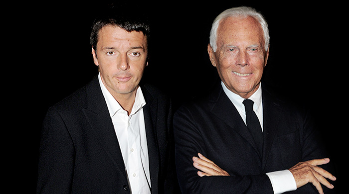 Джорджо Армани остался недоволен премьер-министром Италии