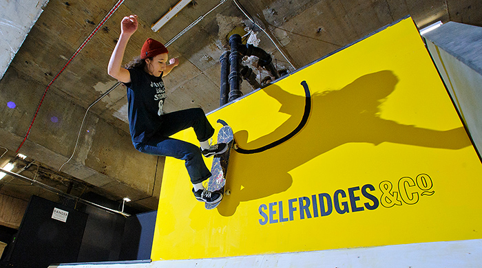 Selfridges открывают pop-up-скейт-парк в Лондоне