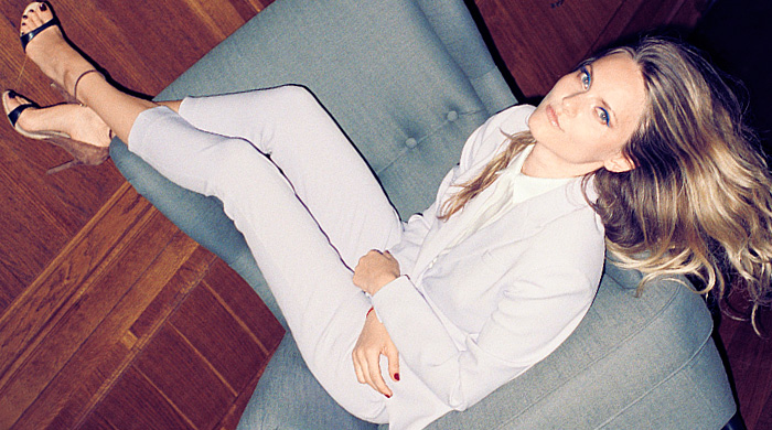 Катя Мухина в лукбуке Alexander Terekhov, resort 2015