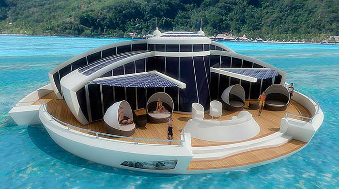 Проект плавучего отеля на Мальдивах