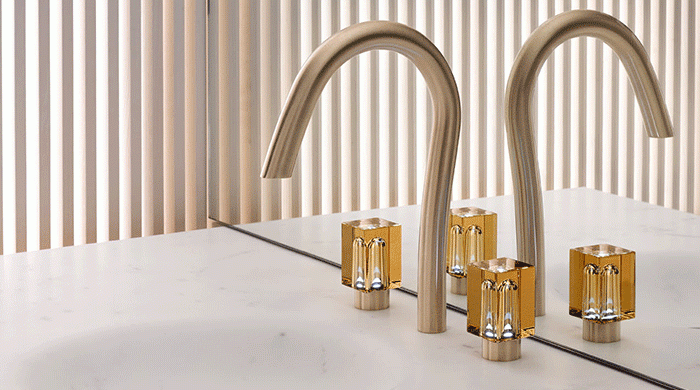 Сантехника в хрустале от Реми Тессье и Baccarat