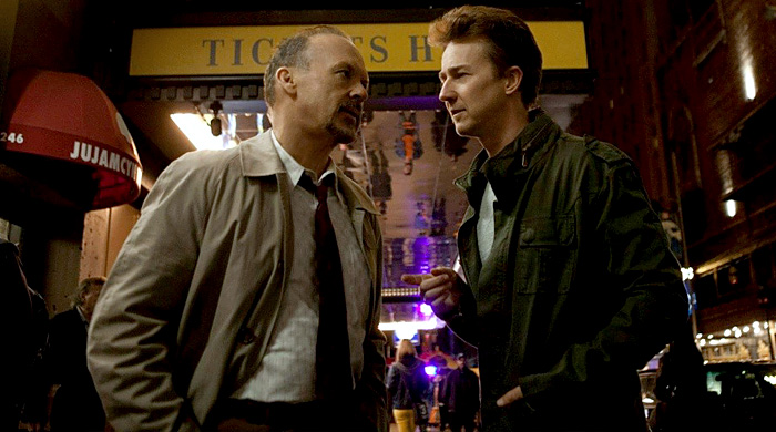 Майкл Китон и Эмма Стоун в трейлере фильма "Бердман"