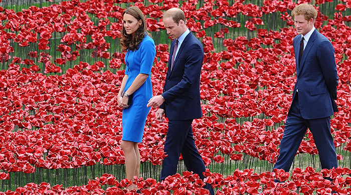 Кейт Миддлтон, принц Уильям и принц Гарри открыли мемориал в Тауэре