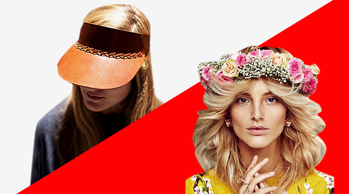 In/Out: козырьки VS цветочные ободки