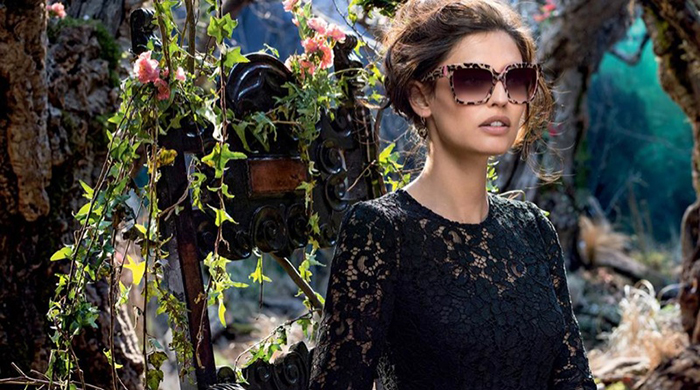 Бьянка Балти в рекламной кампании очков Dolce & Gabbana