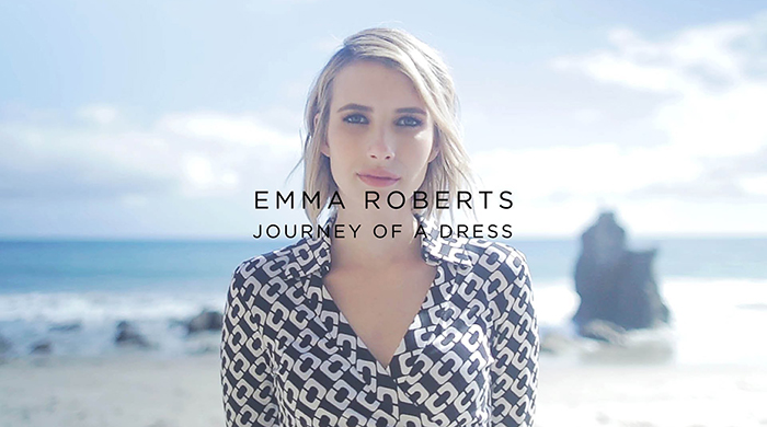"Путь платья": Эмма Робертс в видео Diane von Furstenberg