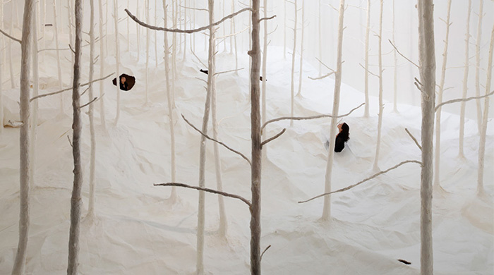 Бумажный лес Такаши Курибаяши