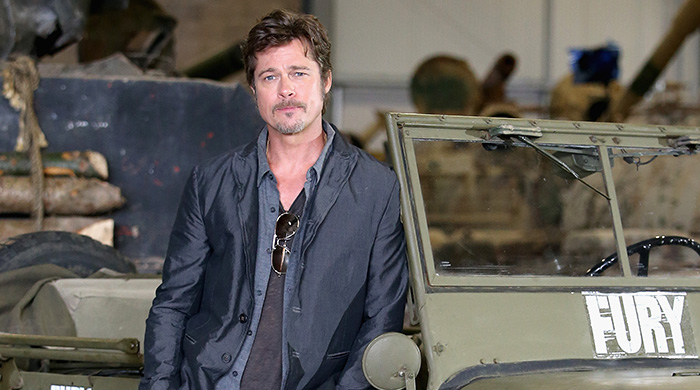 Брэд Питт на фотоколле фильма "Ярость"